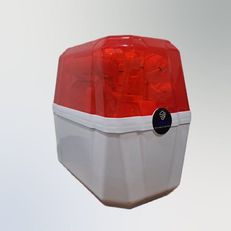 Skypack şeffaf RO – kırmızı kapak, 2.2 galon NSF tank